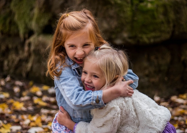  Girls hugging